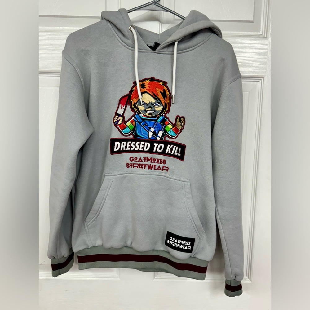 Goat Moves Streetwear Sweatshirt, size Small, Chucky Logo